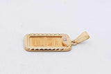 Credit Suisse 999.9 Fine Gold Pendant Set In 18k Gold 2.7 Grams Eb0926pxzde