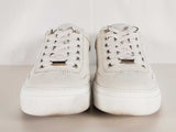 Jimmy Choo Ace White Point Embossed Nubuck Sneakers Size 40.5 Sd0726crde
