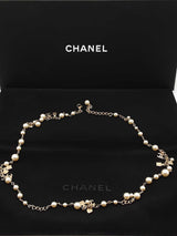 Chanel Cc Pearl Sautoir Long Necklace 87.3 Grams 37 In Sd0526rzxdu