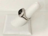 David Yurman Sterling Sliver Petit Albion Black Stone Ring 9.7 Grams Size 6 Mk0926lzxmia