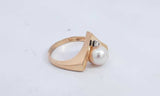 14k Yellow Gold Pearl Ring Size 6.5 3.14 Grams Eb0324lxzsa