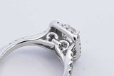 0.64ctw Diamond Ring In 14k White Gold 3.4 Grams Size 4 Eb1225orxdu