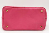 Prada Canapa Pink Canvas Tote Bag Eb0726oxzdu
