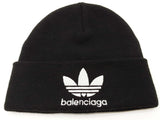 Balenciaga X Adidas Logo Black Knitted Beanie Do1025lrxde