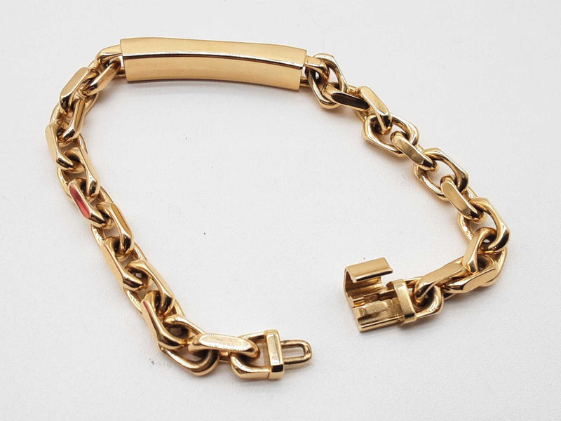 Tiffany & Co. Makers Id 18k Yellow Gold 67.8g Chain Bracelet Do0324rxzxde