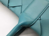 Bottega Veneta Maxi Cabat Intrecciato Teal Leather Tote Bag Do0226lcrxde