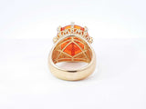2.15 Cttw Diamond & 10k Gold & Cabochon Crown Ring 21.1 Gram Sz 11 Fw1025llirdu
