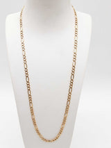 14k Yellow Gold 13.7g Figaro Chain 23 In Do0824pixde