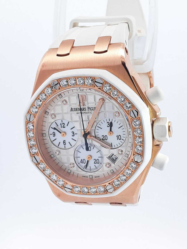 Audemars Piguet Royal Oak Offshore 18k Rose Gold 18k Diamond Bezel Sd0425wwzxzsa