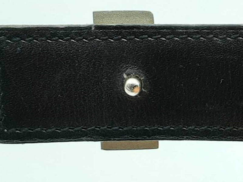 Hermes Reversible Belt With Silver Tone Buckle Eb0924oxzdu