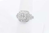 0.98ctw Diamond Ring In Platinum 9.8 Grams Size 7 Eb0325cxzsa