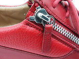 Giuseppe Zanotti Frankie Red Leather Shoes Size Eu 44 Do0125exde