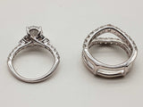 2.16 Cttw Lab Grown Diamonds 14k Wg 8.6g Guard And Ring Size 4.5 Do0226crxde