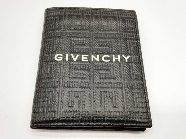 Givenchy 4g Black Coated Canvas Bifold Wallet Do1024lxzde