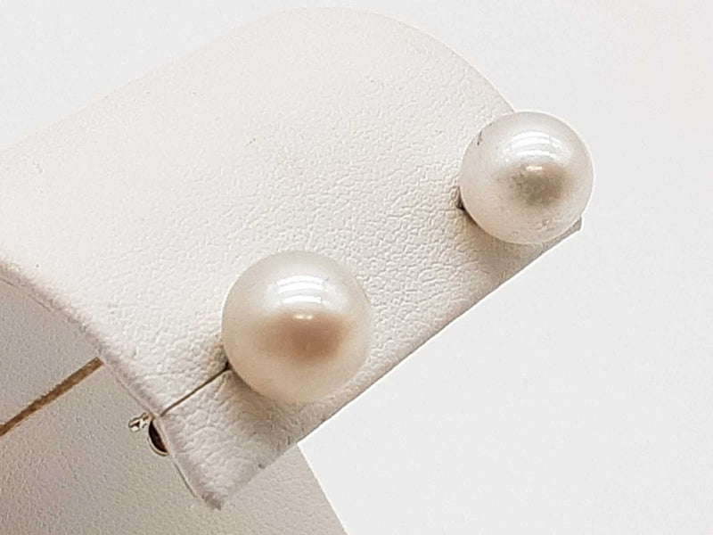 Tiffany & Co. White Pearls 0.925 Sterling Silver Stud Earrings Do1125lrxde