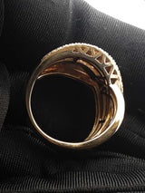 Le Vian Diamond Crossover Ring In 14k Gold 10.1 Grams Size 6.75 Fw0926czxdu
