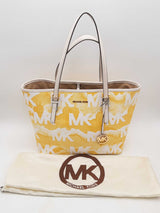 Michael Kors Jet Set Travel Shibori Print Logo Tote Bag Sd1125crsa