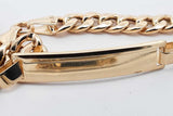 14k Yellow Gold Id Bracelet 2.9 Grams 5.5 Inch Eb0426lexsa