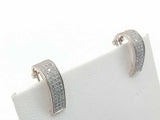 0.70 Dwt Diamonds 10k Yellow Gold 2.2 Grams Cluster Earrings Mk1225lozmia