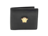 Versace La Medusa Bifold Black Leather Wallet Fw0125exsa