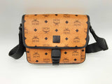 Mcm Klassik Tan Cognac Visetos Coated Canvas Messenger Bag Do1024wrxde