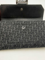 Christian Dior Canvas Jacquard Long Wallet Eb1125oxzdu