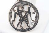14k Yellow Gold Gemini Zodiac Pendant With A Diamond 3.9 Grams Eb0326wxzsa