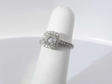 1.19 Ctw Diamond 18k White Gold 3.1 Grams Ring Size 20 Sd0425llzxsa