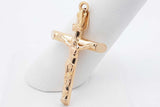 18k Yellow Gold Crucifix Pendant 2.5 Grams Eb0526oxzsa