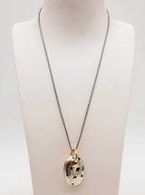 David Yurman Sculpted Cable Pendant Necklace 925 & 18k 21.7g 17.5 In Eb1225lrxde