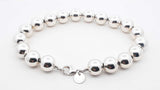 Tiffany & Co. Hardwear Ball Bracelet In Sterling Silver 19.3 Grams 8 Inch Fw1026lordu