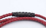 David Yurman Braided Leather Bracelet With 925 Magnetic Clasp Eb0424lxzsa