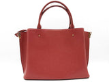 Michael Kors Red Pebbled Leather Arielle Satchel Tote Bag Sd0626wzde