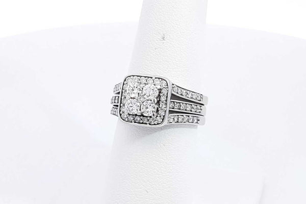 Approx. 0.82ctw Diamond Ring In 14k White Gold 6.8 Grams Size 6 Eb1124wcrsa