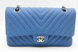 Chanel Chevron Quilted Caviar Leather Double Flap Shoulder Bag Eb0626wrxzsa