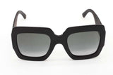 Gucci Gg0102s Black Glitter Square Sunglasses Eb0526lrxde