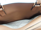 Michael Kors Reed Belted Deer Tan Croc Embossed Leather Satchel Bag Do0626wxde