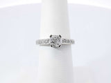 0.60 Cttw Diamond & 14k White Gold Engagement Ring 3.3g Size 6 Fw1124wrxdu