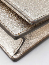 Yves Saint Laurent Kate Small Tassel Bag In Gold Metallic Leather Fw1225rxzdu