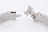 Hermes Clic H White Enamel Bracelet Eb1225wxzsa