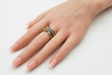 Le Vian Diamond Crossover Ring In 14k Gold 10.1 Grams Size 6.75 Fw0926czxdu