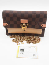 Louis Vuitton Damier Ebene Vavin Chain Wallet Eb0626cxzsa