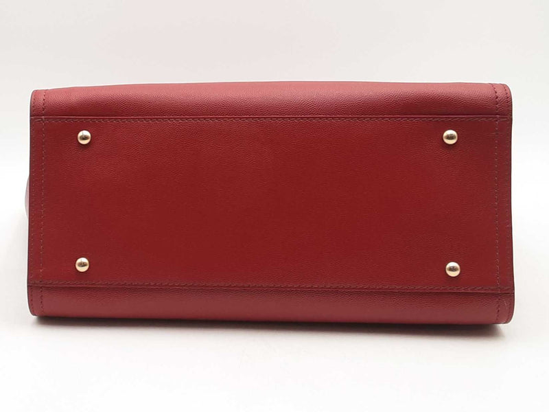 Chanel Caviar Deauville Studded Tote Red Aa0825loxzsa