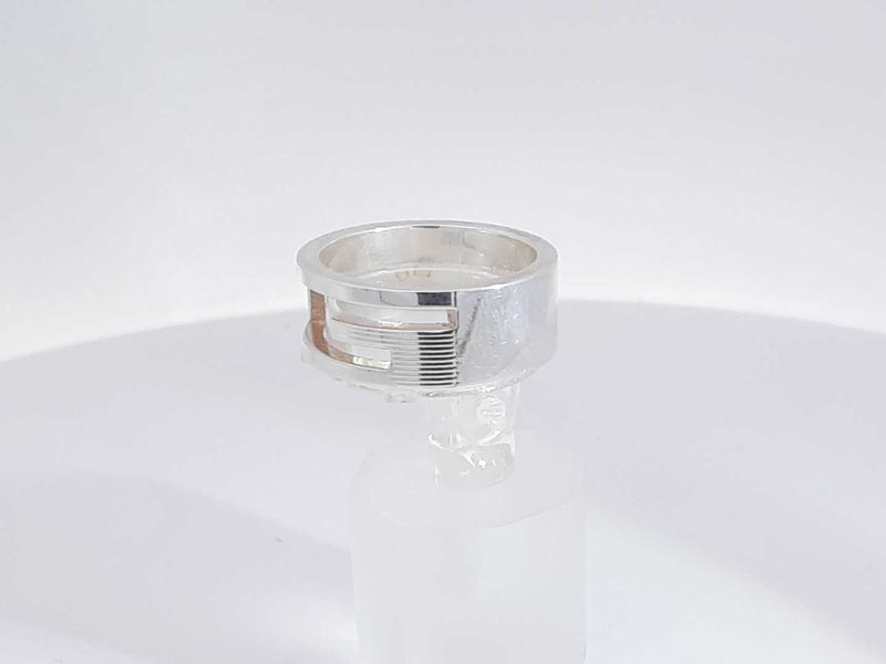Gucci Double G Silver Ring 7.2 Grams Size 10 Aa0725ezsa