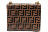Fendi Kan U Zucca Ff Embossed Logo Shoulder Bag Eb0926pxzde