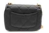 Chanel Black Quilted Caviar Leather Mini Sweetheart Flap Bag Eb0526wxxzde