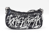 Balenciaga Graffiti Le Cagole Mini Bag With Chain In Agneau Leather Fw1026czxdu