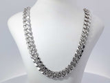 18k White Gold 36.6 Grams Cuban Link Chain 20 Inches Aa0825lexzsa