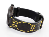Gucci G-timeless Ghost Black Steel & Rubber 38mm Swiss Quartz Watch Fw0526wrzdu