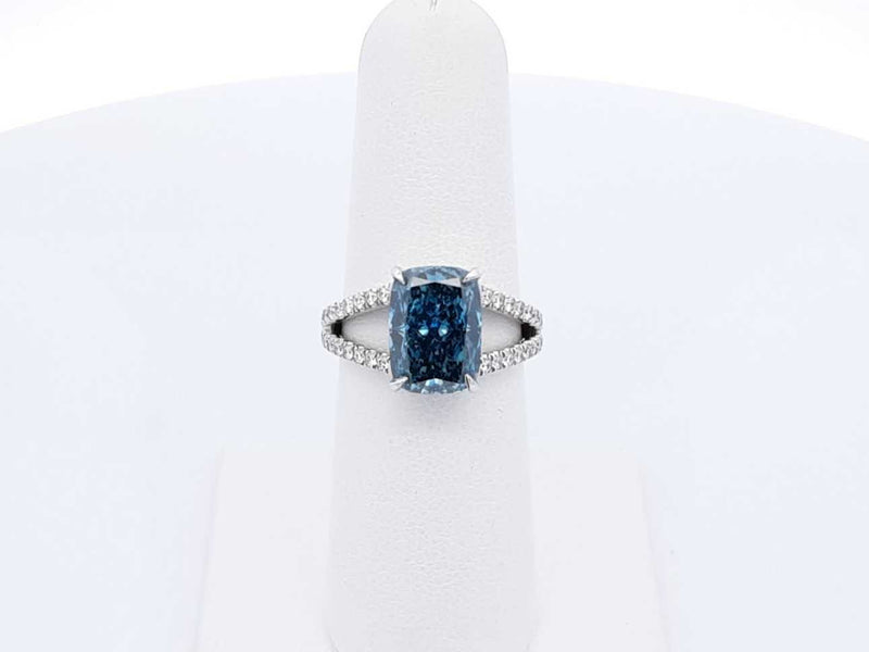 4.11 Cttw Lab Grown & Natural Diamond 14k White Gold Ring Size 6.5 Fw1023pesrdu